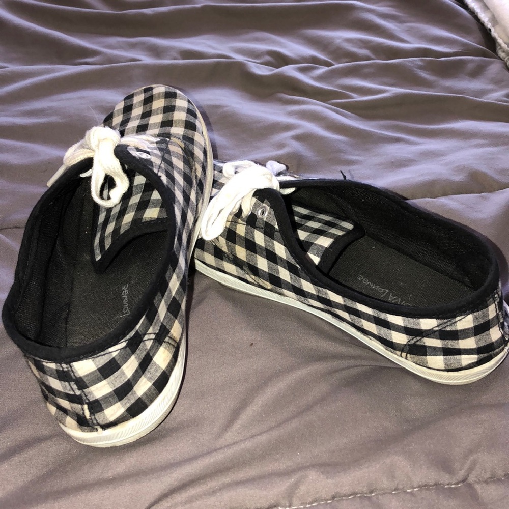 Black & White Checkered Shoes